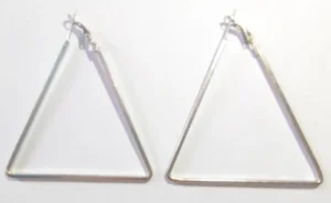 UNIQUE OVERSIZED TRIANGLE EARRINGS