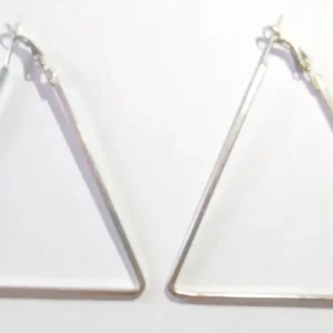 UNIQUE OVERSIZED TRIANGLE EARRINGS
