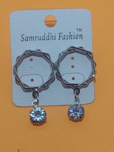 hexagonal hd earrings latest design