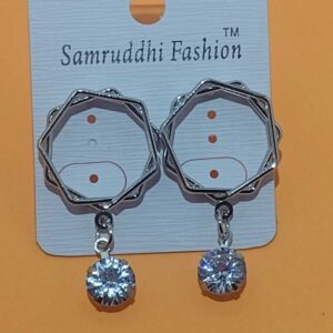 hexagonal hd earrings latest design