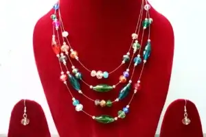 Graceful Beads Necklace multi colour