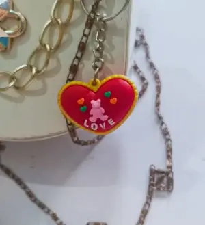 love heart key chain