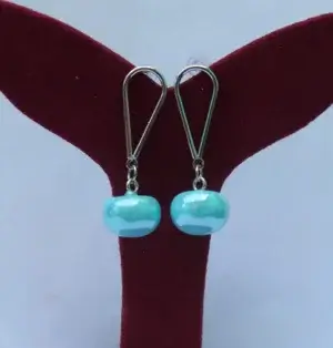 trending latest design blue colour earrings
